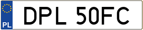 Trailer License Plate